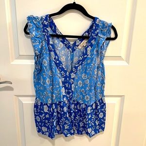 Colorful and flattering LOFT top, worn once